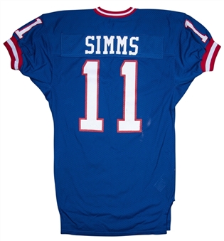 1984 Phil Simms Game Used New York Giants Home Jersey 